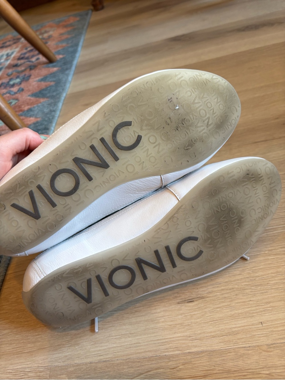 Vionic Quilted Metallic Lace-Up Sneakers in Silver - Picture 10 of 10